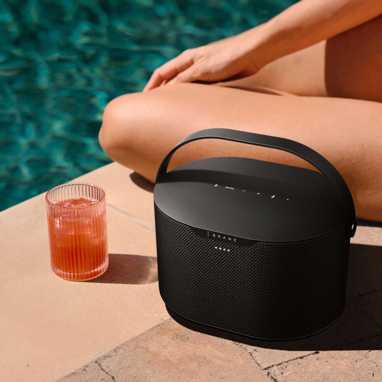 Brane Audio X Smart Speaker Wireless in Outdoor Setting