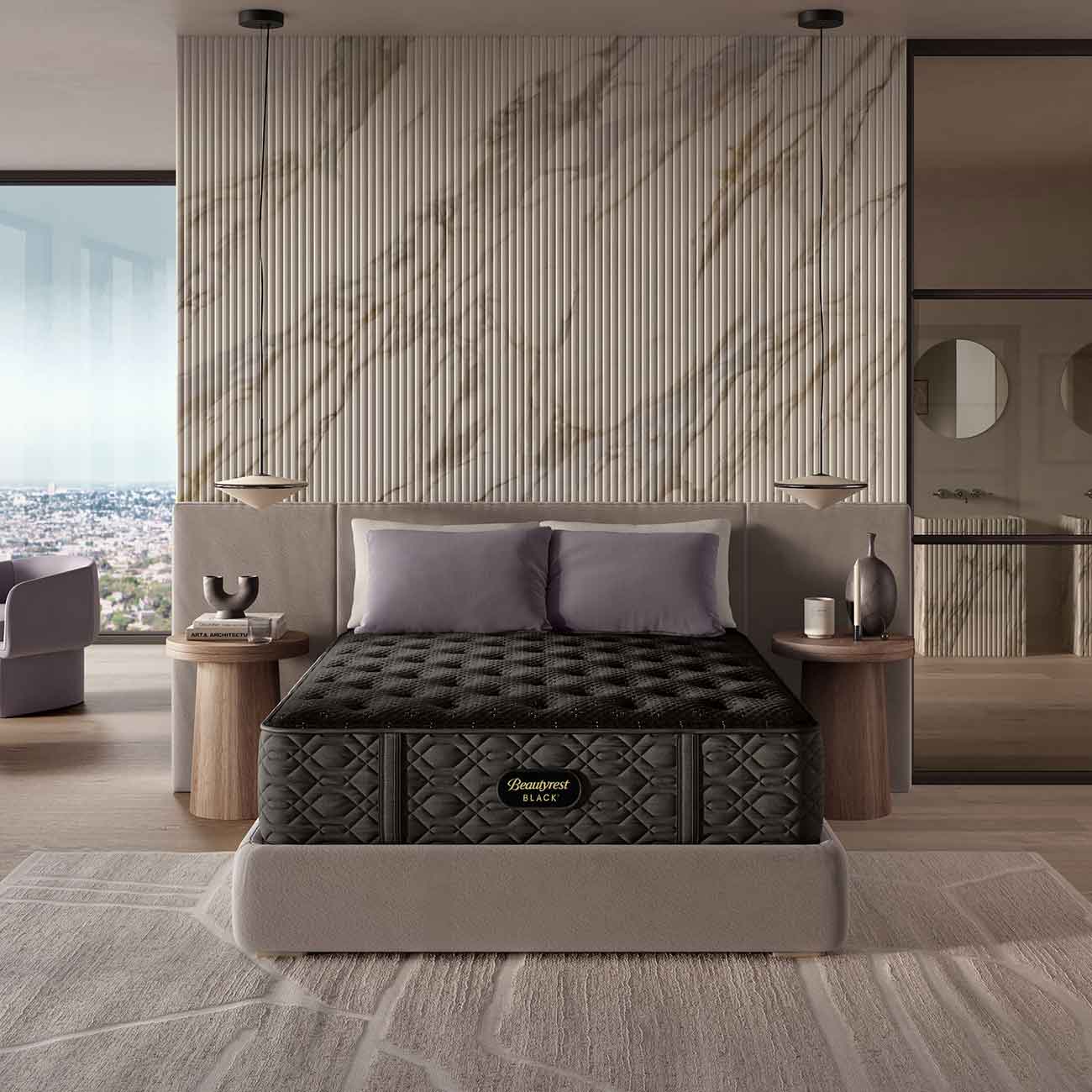 Front view of Beautyrest Mattress in bedroom