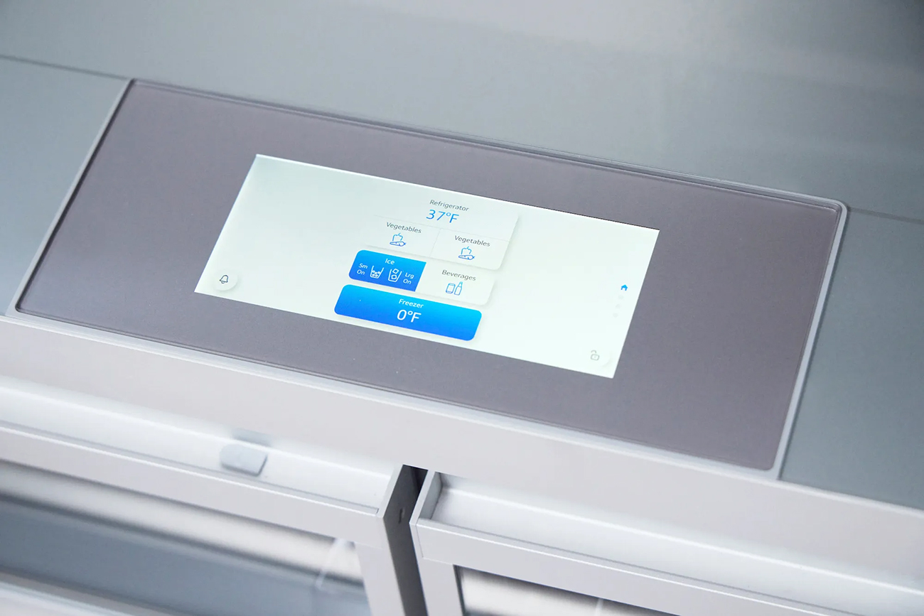 Closeup View of Thermador Refrigerator Controls