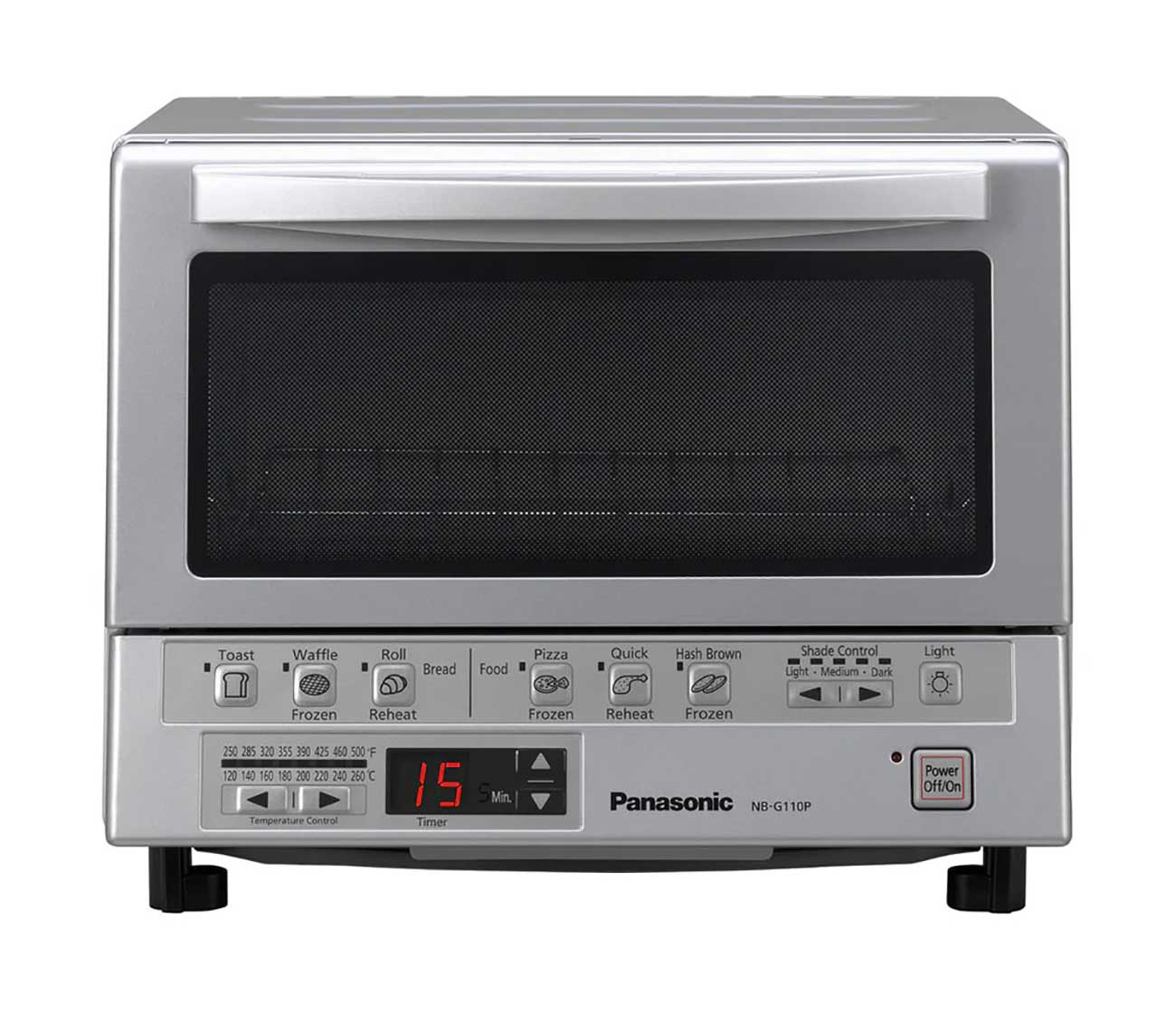 Panasonic FlashXpress Double Infrared Heating Silver Toaster Oven
