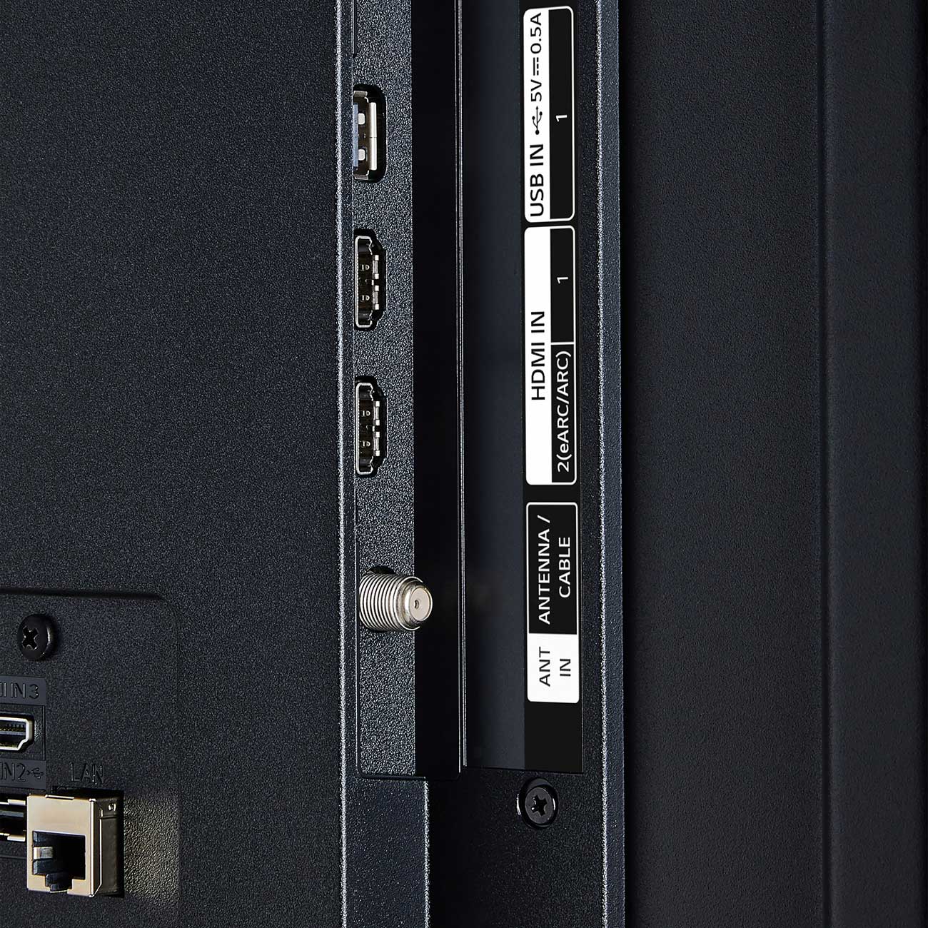 4K UHD TV Inputs Detail 2