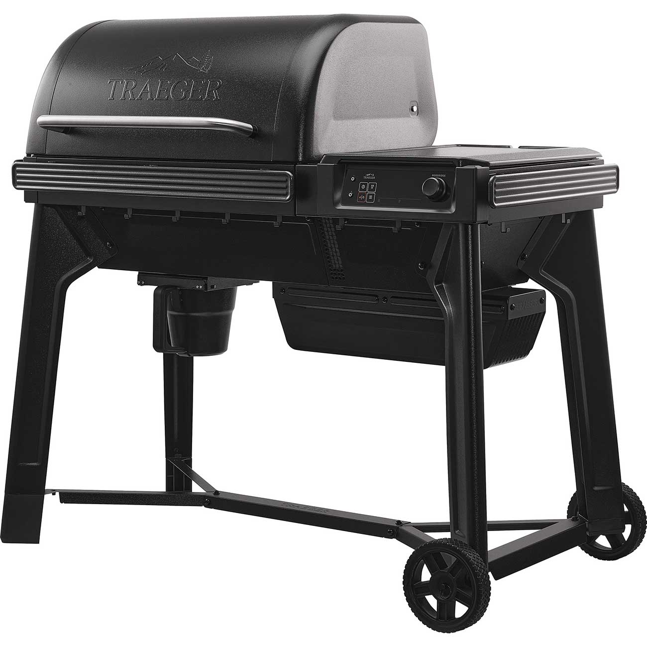 Front Left view of Woodridge Wood Pellet Grill