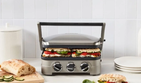Breville the Sear & Press Grill in Stainless Steel - BGR700BSS1BUS1