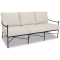 Sunset West Provence Sofa in Century Pewter | Canvas Flax Sunbrella