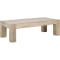 Classic Home Giza 60-Inch Rectangle Coffee Table in Butterwood Blend