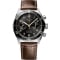 Longines Spirit Flyback Black Dial Brown Leather Strap Watch, 42mm