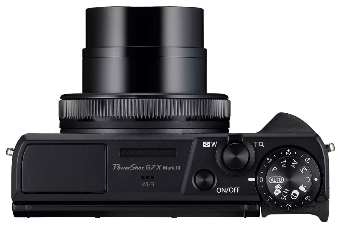 Top view of the Canon Powershot G7 X Mark III
