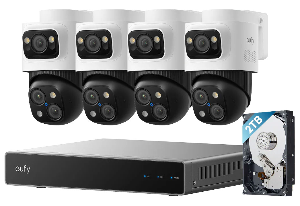 Front Angled View of Eufy Security System