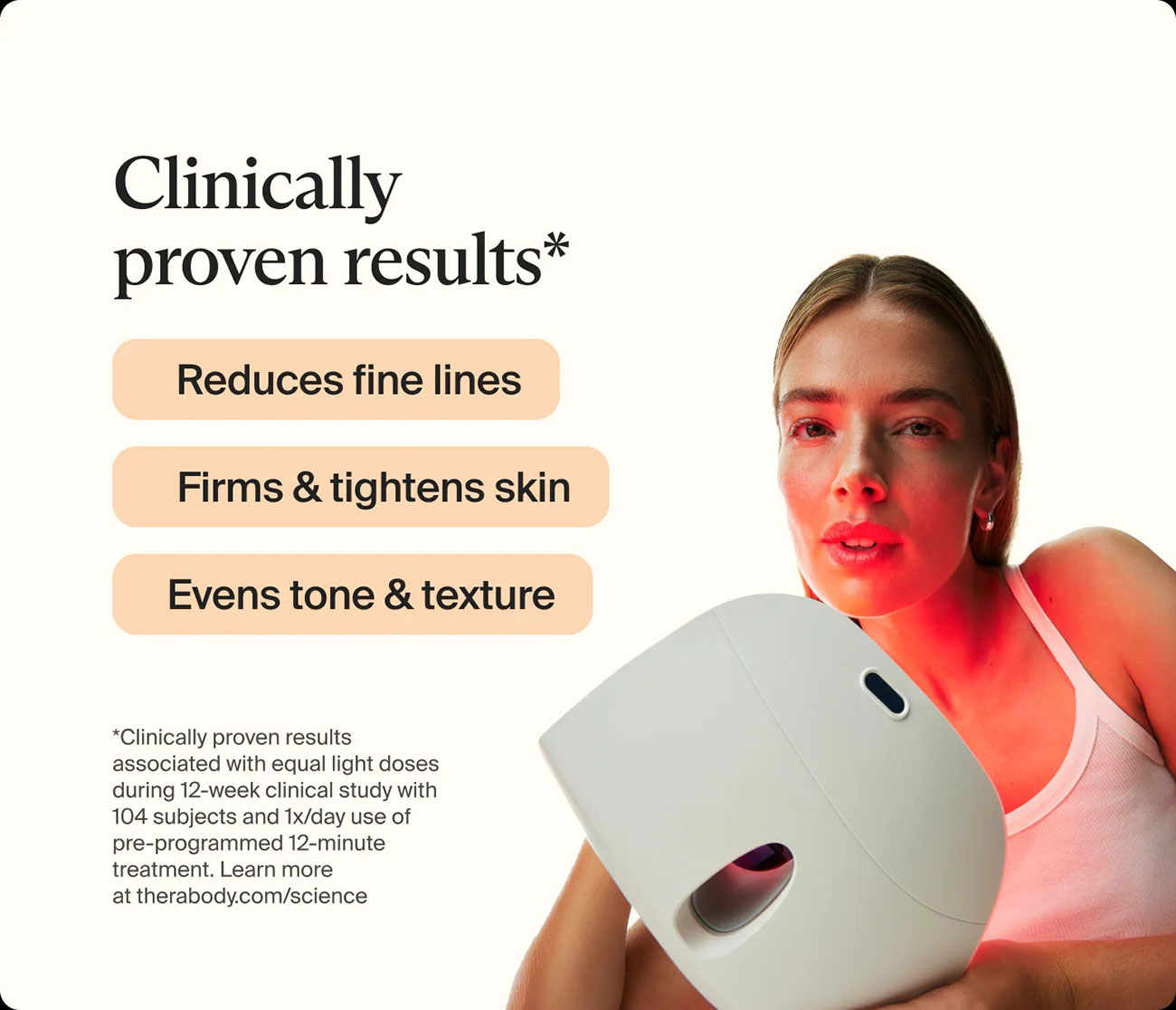 Infographic View of Therabody Therapy Mask Results