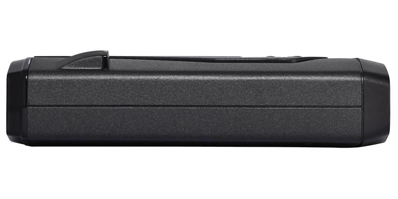 Larger image of side view of left side of detector