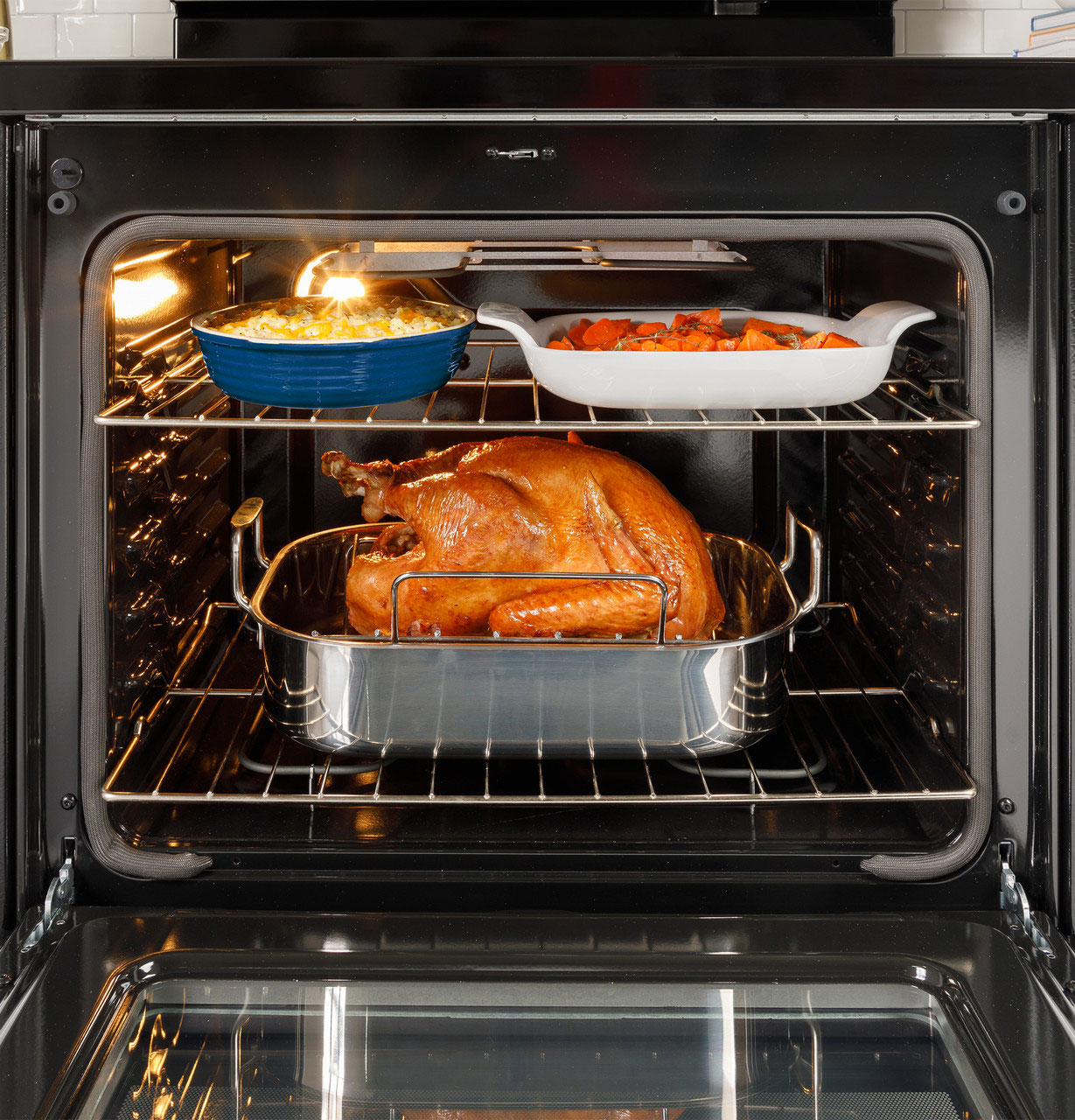 Oven View of GE Electric Range