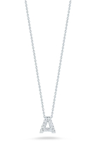 Roberto Coin 18K White Gold Puffed Heart Pendant With Diamonds - 001549AWCHX0