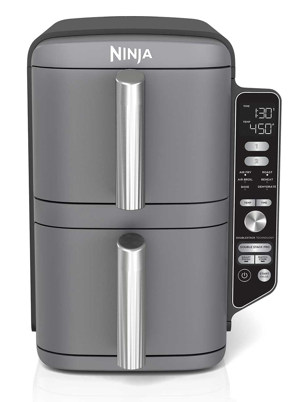 Ninja DoubleStack XL 2-Basket 10-Qt. Air Fryer in Gray - SL401