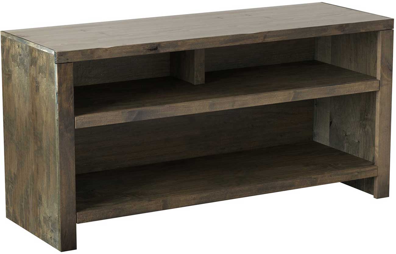 Angled view of tv stand