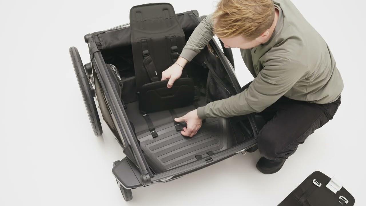 Watch How to switch from 2-seat to 1-seat configuration  Thule Chariot Sport 2