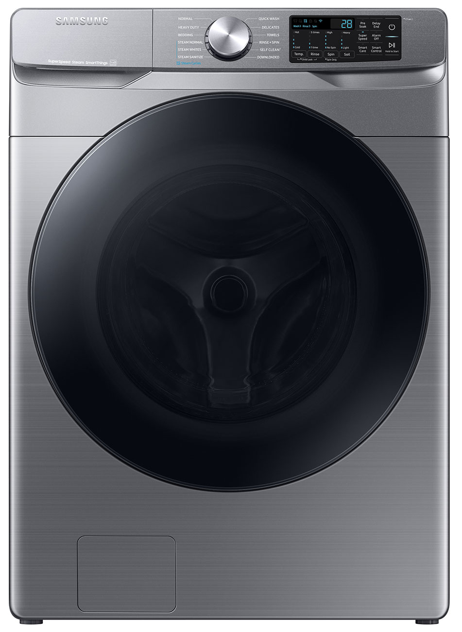 Front of washer in Platinum.
