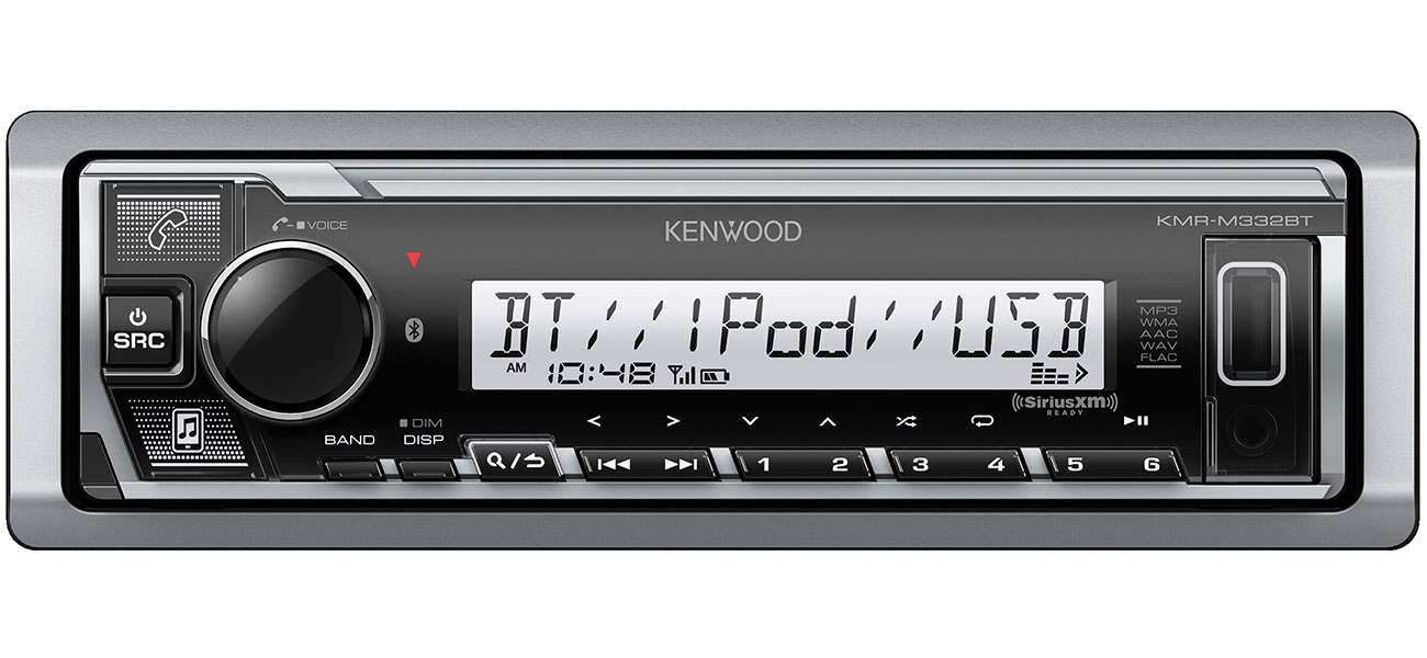 Front View of Kenwood Radio