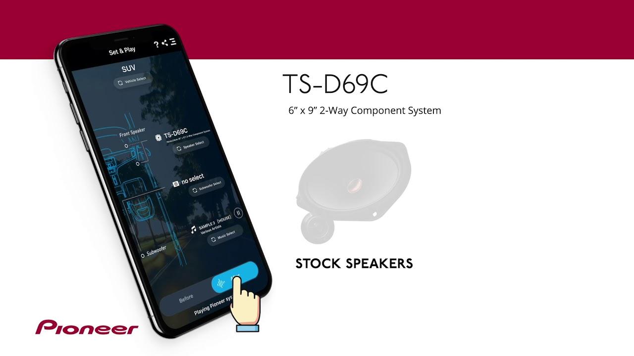 Watch Pioneer TS-D69C - CarSoundFit App Listening Demonstration