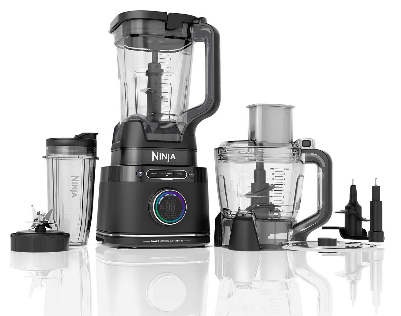 Front view of Ninja Detect Kitchen System Power Blender Plus Processor Pro