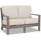 Sunset West Laguna Loveseat in Driftwood | Canvas Flax Sunbrella