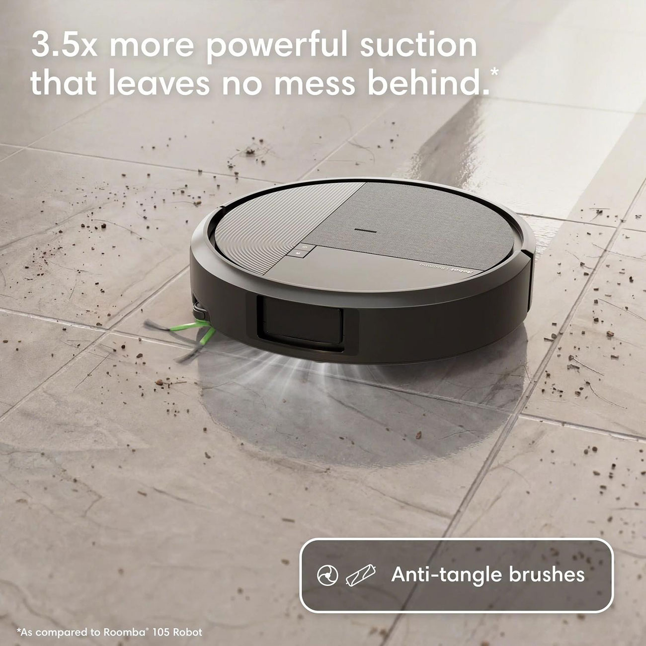 iRobot - COMBO575AW-BLACK - Robotic Vacuums