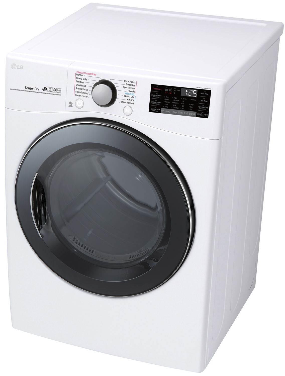 Flow Sense On Lg Dryer LG Dryer w/ Flow Sense 7.4 Cu Ft Electric Steam - DLEX3900W