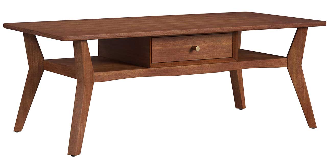 Flexsteel Ludwig Rectangular Coffee Table in Brown