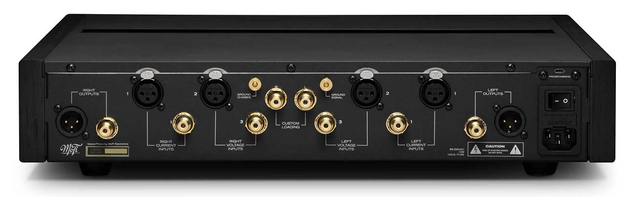 Rear view of MoFi MasterPhono Phonostage Preamplifier