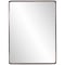Howard Elliott Steele Rectangular Mirror In Brushed Brass Finish