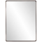 Howard Elliott Steele Rectangular Mirror In Brushed Brass Finish