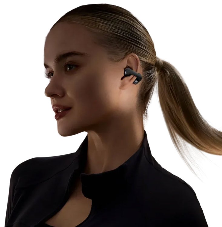 Large image of Shokz OpenDots ONE Earbuds Open-Ear True Wireless in Black