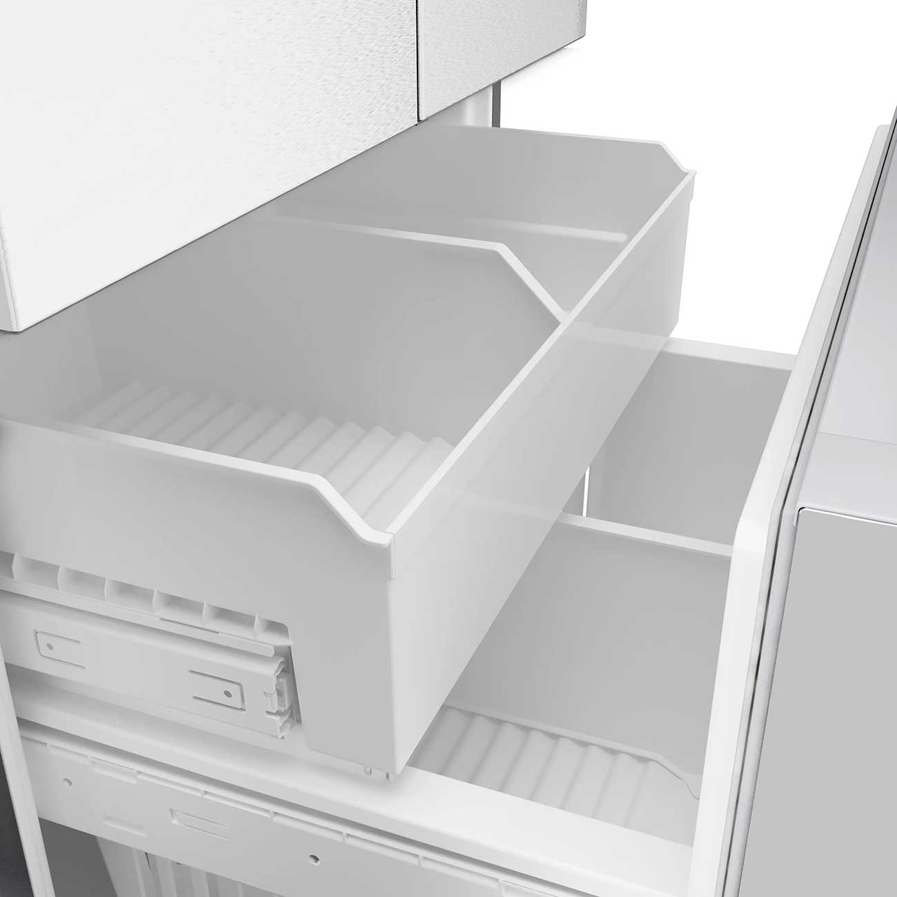 Close up Freezer open view of Bosch Refrigerator