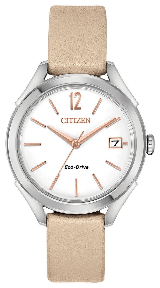 Citizen Eco Drive Blush Pink Ltr Ladies Watch Fe6140 03a