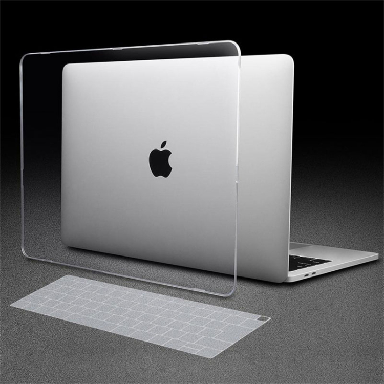 Aiino Shell Custodia Glossy Per MacBook Air 13″ 2020 (Modelli A2337 A2179 A1932) – Trasparente, Antiurto, Made In Italy