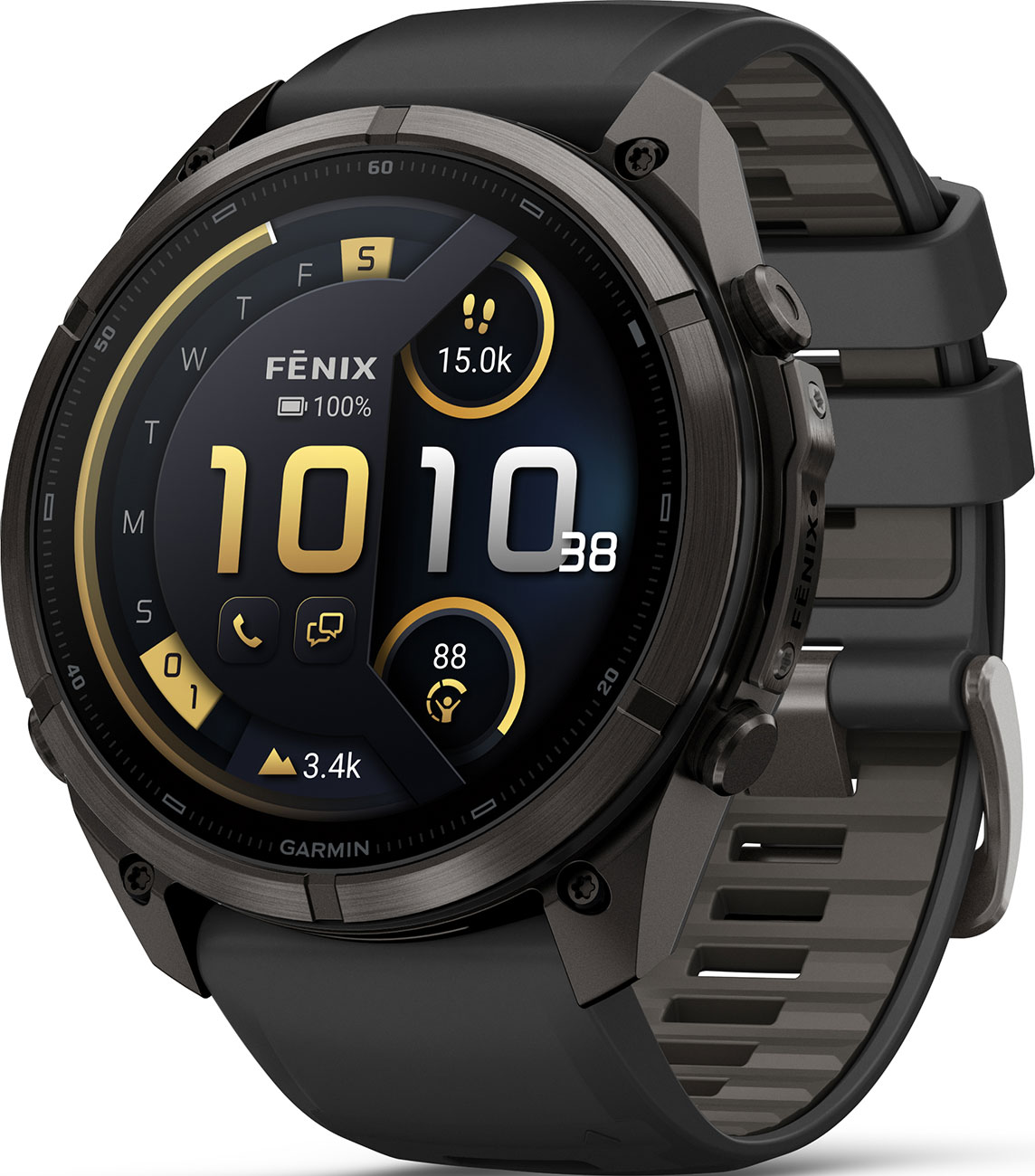 Front Left View of Garmin Smartwatch