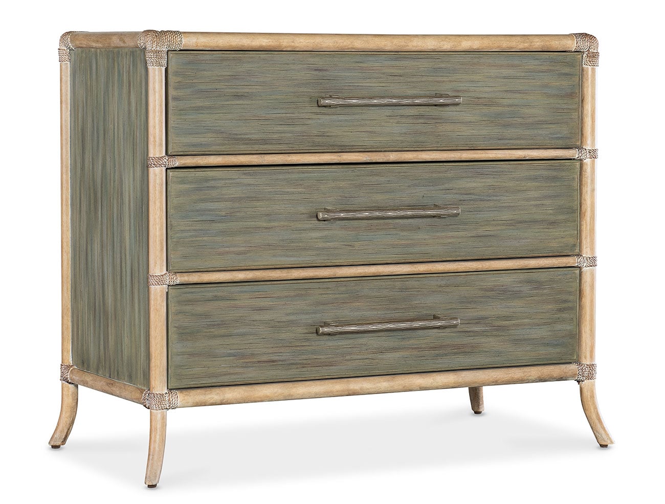 Hooker Furniture Bedroom Retreat Pole Rattan Chest in Dune | Seagrass