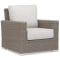 Sunset West Coronado Club Chair in Driftwood | Canvas Flax Sunbrella
