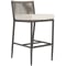 Sunset West Pietra Counter Stool in Graphite | Stone Gray | Echo Ash Sunbrella