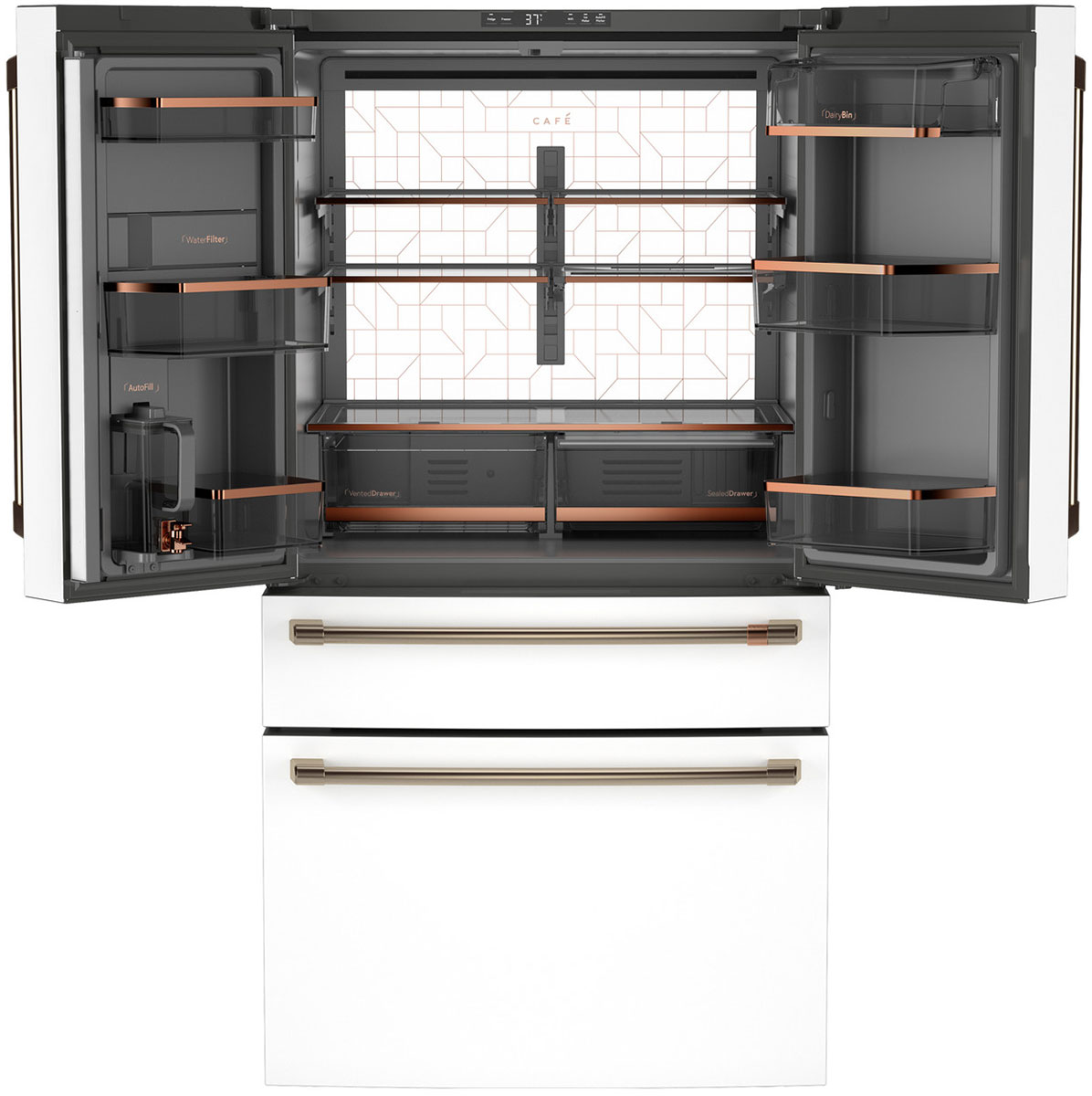 Cafe - CGE29DP4TW2 - 4 Door French Door Refrigerators