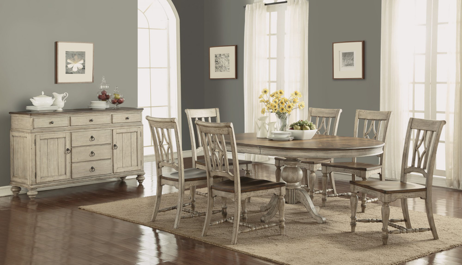 Flexsteel Plymouth Collection Acacia Wood Dining Chair Abt