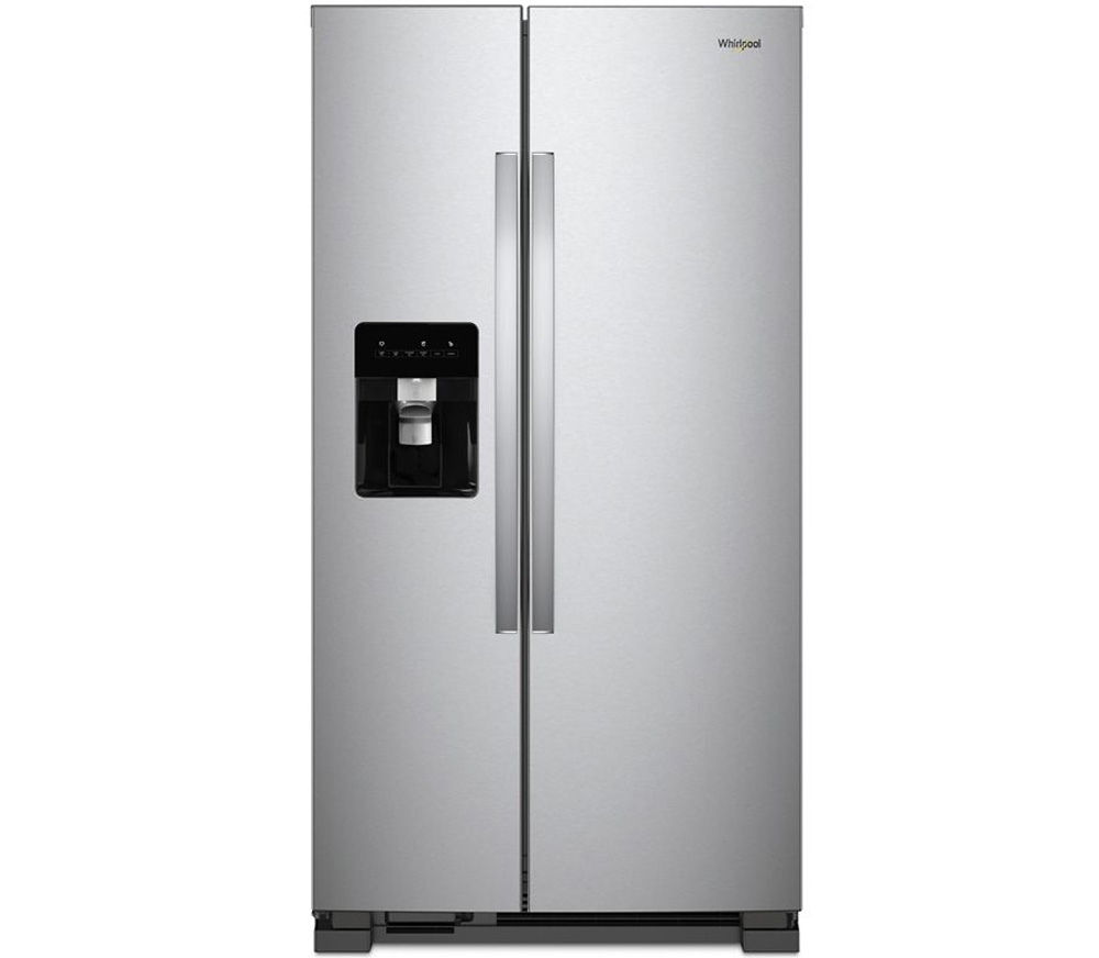 Front view of Stainless Steel Side-By-Side Refrigerator