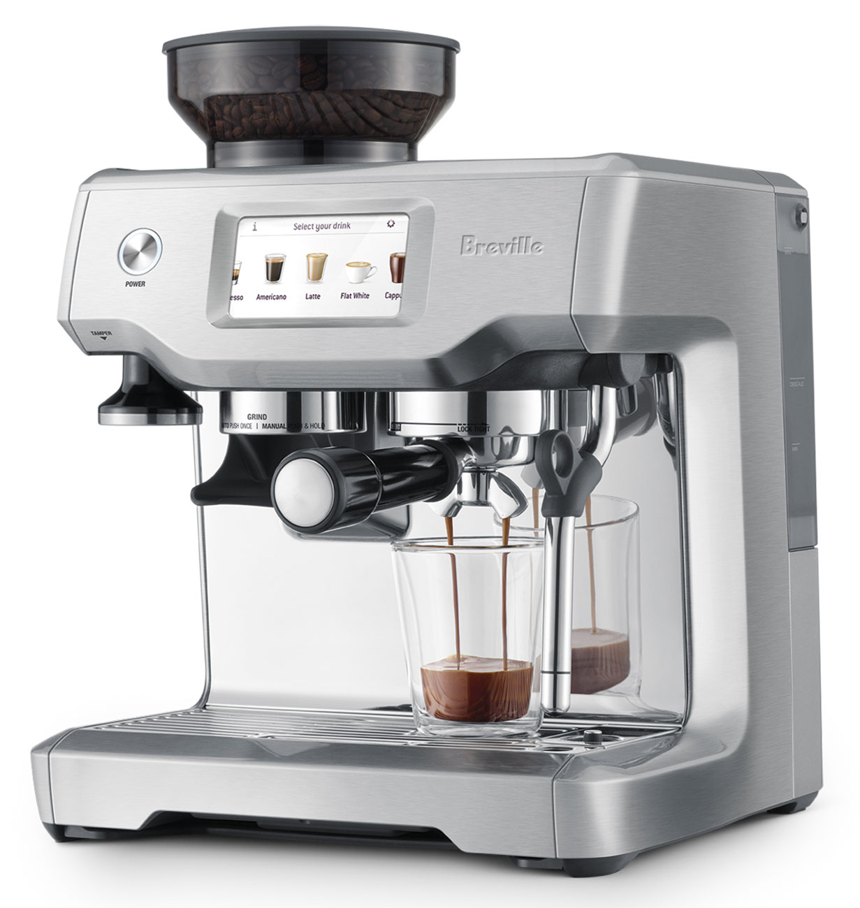 Front Left view of Espresso Machine