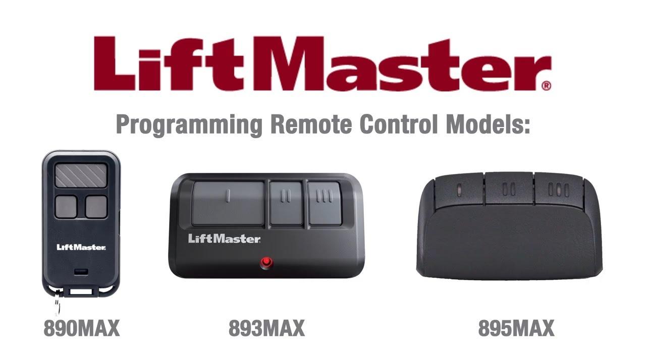 Watch How to Program LiftMaster's 890MAX, 893MAX and 895MAX Remote Controls to a Garage Door Opener