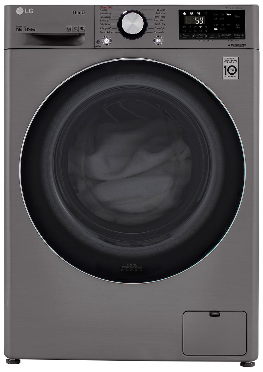 Closed door with laundry inside.