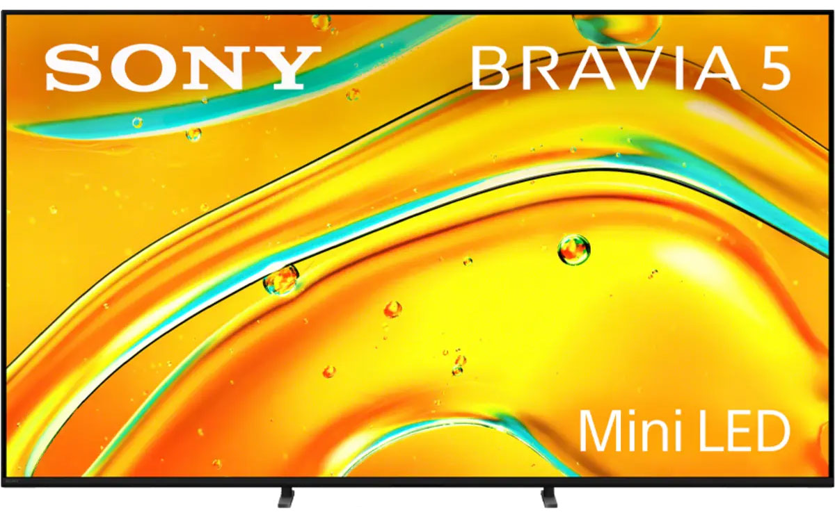 Front View Of The Sony BRAVIA 5 Mini LED TV In Black Finish