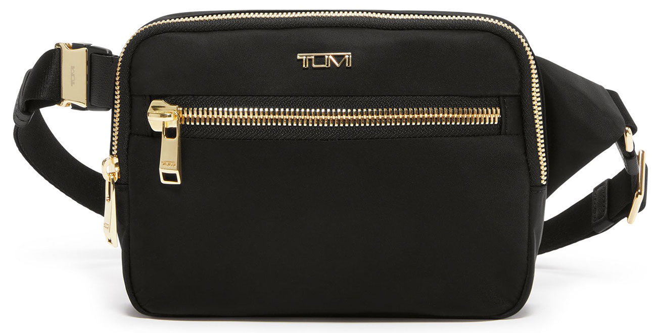 TUMI Crossbody Sling Voyageur Sedona in Black with Gold - 150137-2693