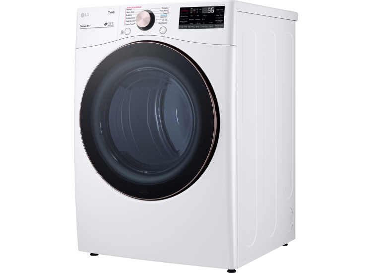 LG 7.4 Cu. Ft. White Smart Wi-Fi Enabled Front Load Gas Dryer With TurboSteam And Built-In Intelligence - DLGX4001W