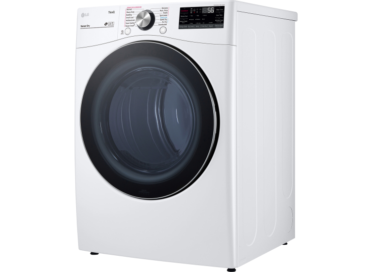 LG 7.4 Cu. Ft. White Smart Wi-Fi Enabled Front Load Gas Dryer With TurboSteam And Built-In Intelligence - DLGX4201W