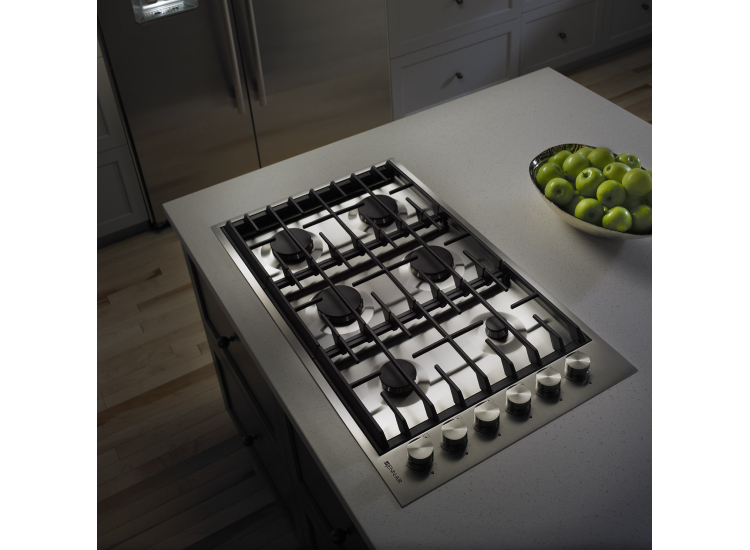 JennAir Euro-Style 36" Stainless Steel 6-Burner Gas Cooktop - JGC7636BS