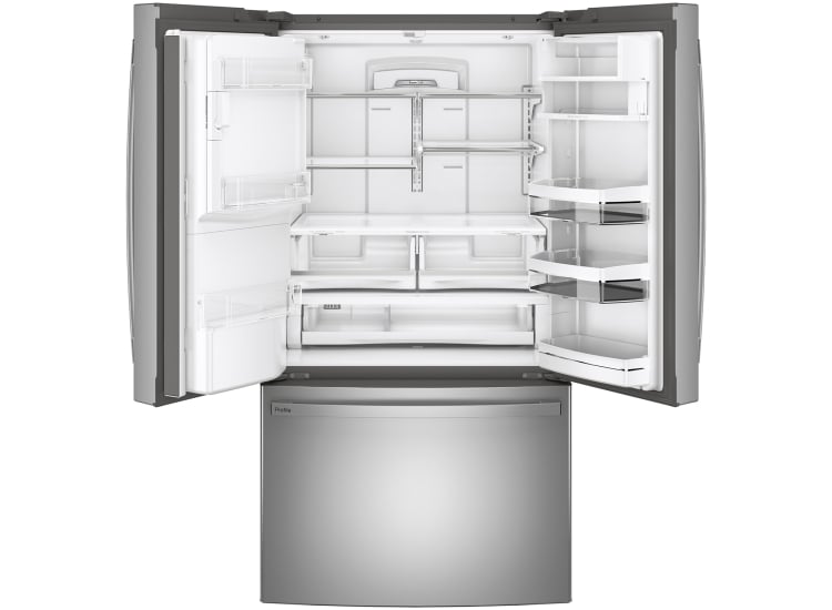 GE Profile 27.7 Cu. Ft. French-Door Refrigerator 36-Inch Wide ADA in Fingerprint Resistant Stainless Steel - PFE28KYNFS